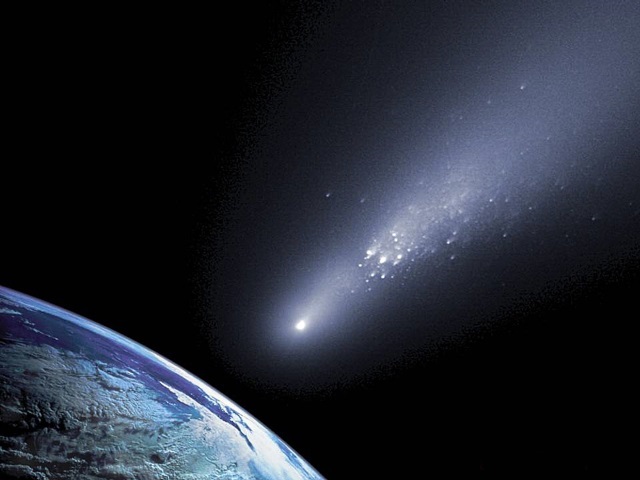 Teria a água pego carona em uma cauda de cometa?