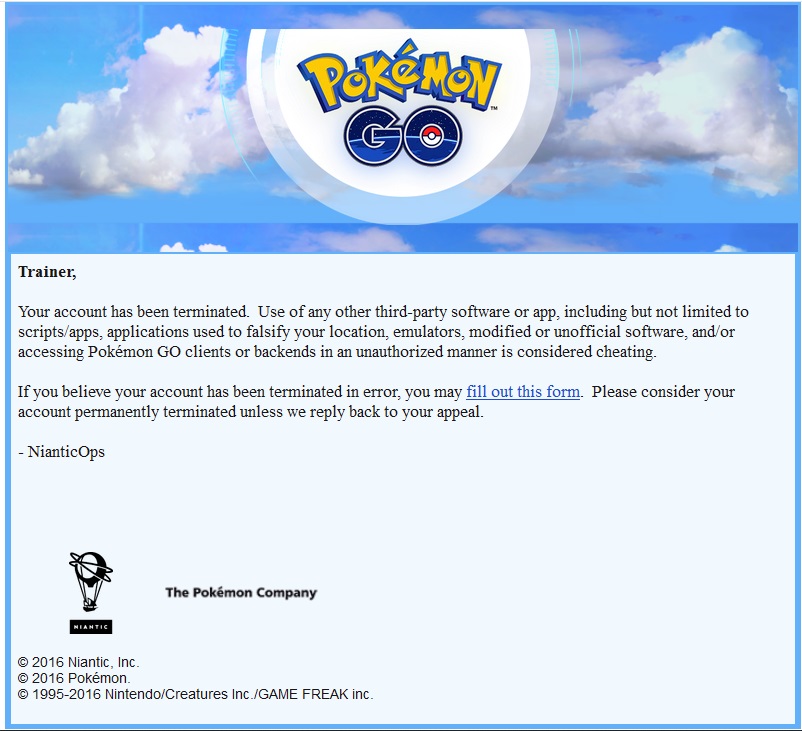 Banimentos de Pokémon GO começaram; veja como saber se você foi punido 18085149223000
