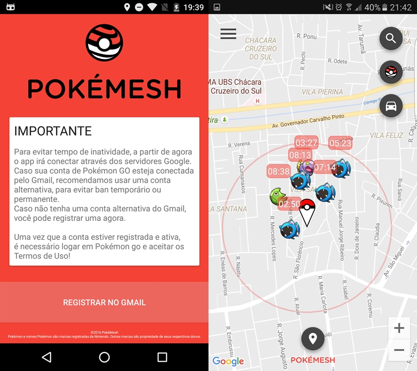 Pokémon GO: brasileiros usam app de radar pokémon para facilitar a jogatina Pokémon GO: brasileiros usam app de radar pokémon para facilitar a jogatina