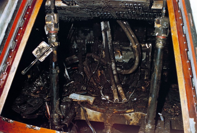 Detalhe das consequências do incêndio Detalhe das consequências do incêndio