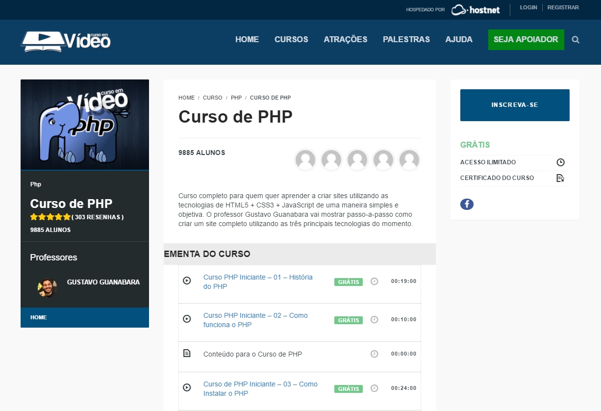 Curso de PHP para Iniciantes Curso de PHP para Iniciantes