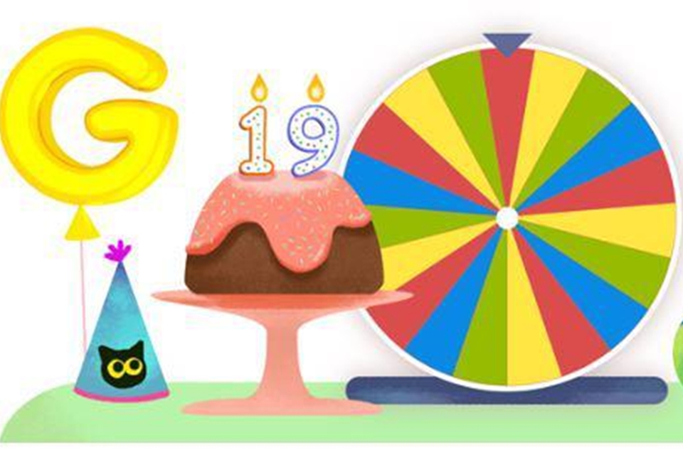 Parabéns Google: Google Celebra o seu 19º Aniversário