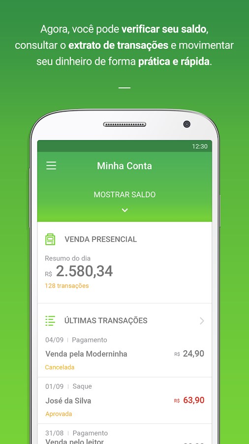 A minha conta A minha conta