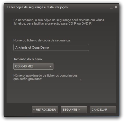 Como fazer backup dos jogos do Steam