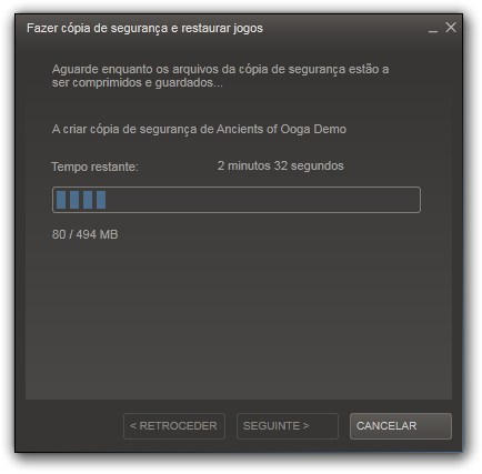 Como fazer backup dos jogos do Steam