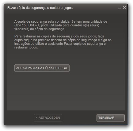 Como fazer backup dos jogos do Steam