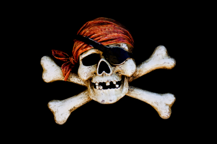 Contra a pirataria.