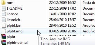Grave o arquivo .img no disquete Grave o arquivo .img no disquete