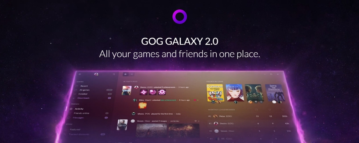 GOG Galaxy 2.0 é um serviço de games para unir todas as plataformas - TecMundo