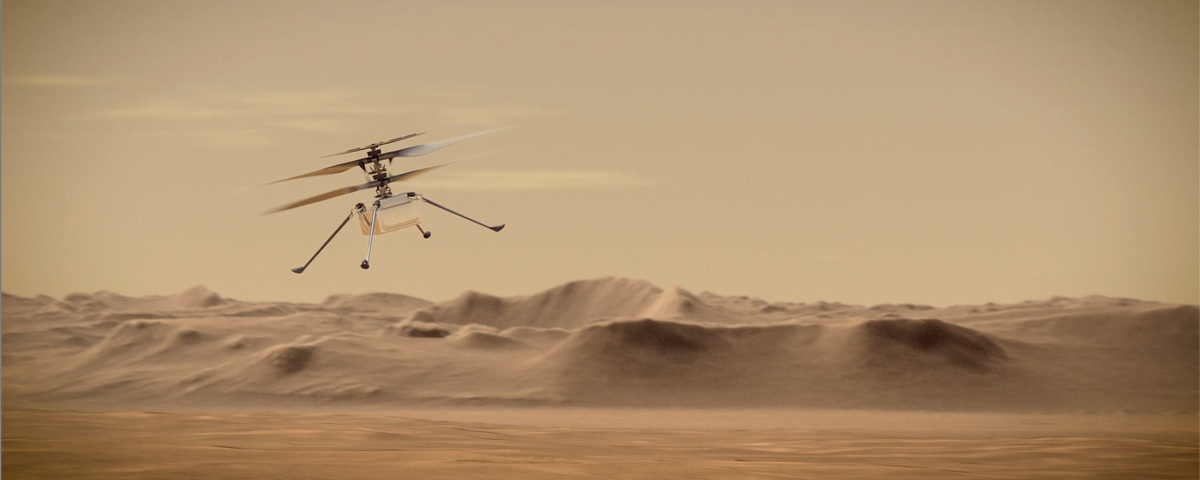 NASA liga helicóptero Ingenuity a meio caminho para Marte - TecMundo
