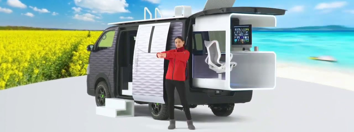 Resultado de imagem para Nissan lança carro-escritório e aposta em mobilidade para o home-office