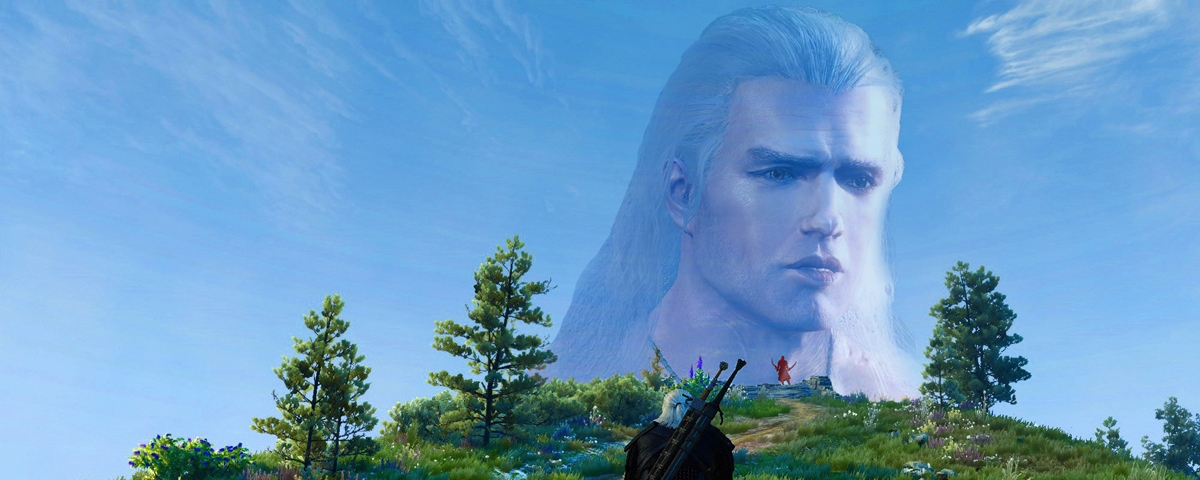 Mod troca rosto de Geralt pelo de Henry Cavil (sem bigode) em The Witcher 3