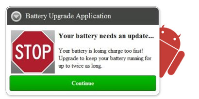 Imagem de: Malwares prometem upgrades na bateria de aparelhos Android