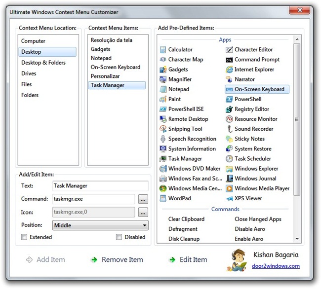 Download Ultimate Windows Context Menu Customizer Baixaki
