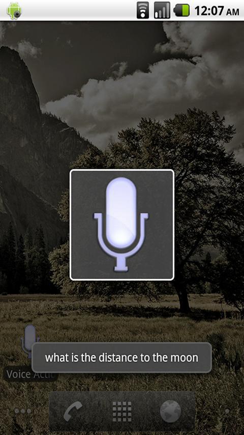 google voice actions in android app