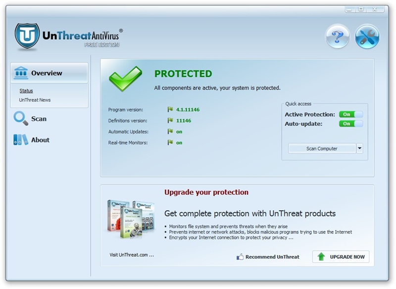 UnThreat Free Antivirus 2014 Download