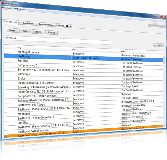 GrooveDown - Imagem 1 do software