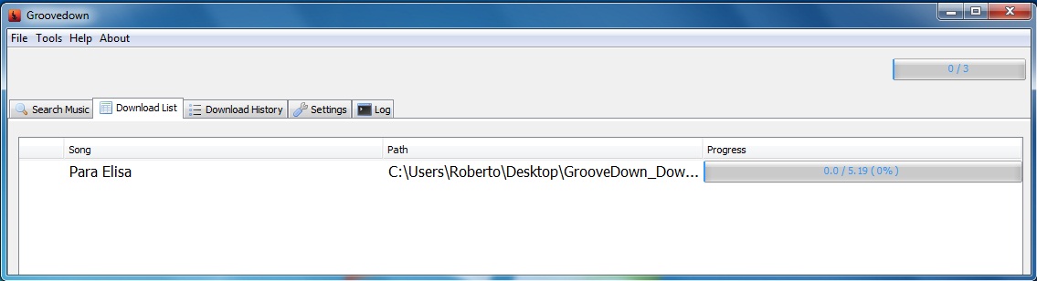 GrooveDown - Imagem 2 do software