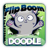 Logo Flip Boom Doodle Ícone Logo Flip Boom Doodle Ícone