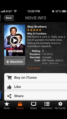 Crackle - Movies & TV - Imagem 2 do software