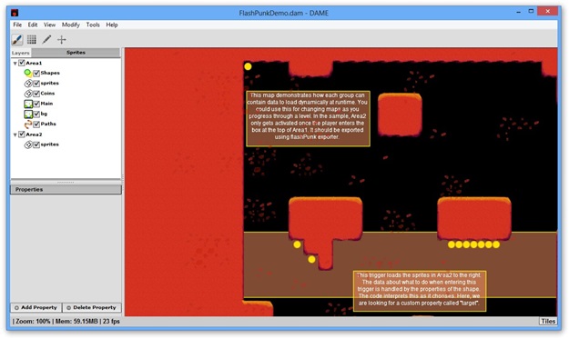 DAME Editor screenshot 1