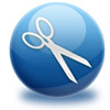 Logo Tab Scissors Ícone Logo Tab Scissors Ícone