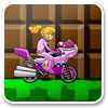 Logo Peach Bike Game Ícone Logo Peach Bike Game Ícone