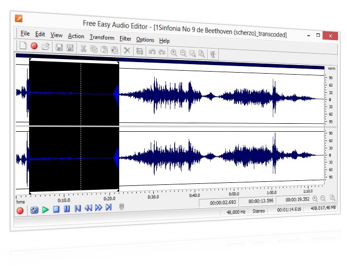 easy free audio editor