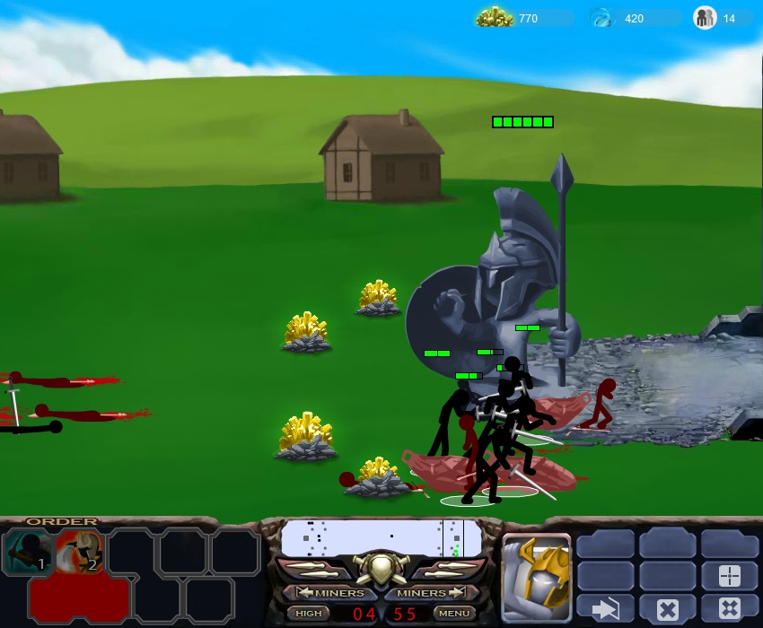 cheat on how to be chaos empire in stick war 2