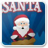Logo Bubble Santa Ícone Logo Bubble Santa Ícone