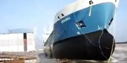 Imagem de: Como um navio gigante é colocado no mar? [vídeo]