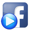 Logo Facebook Video Player Ícone Logo Facebook Video Player Ícone