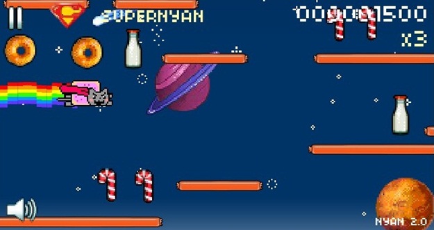 nyan cat lost in space superman theme