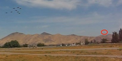 Imagem de: Suposto OVNI é avistado em show aéreo no Chile