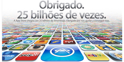 Imagem de: App Store da Apple chega à marca de 25 bilhões de downloads