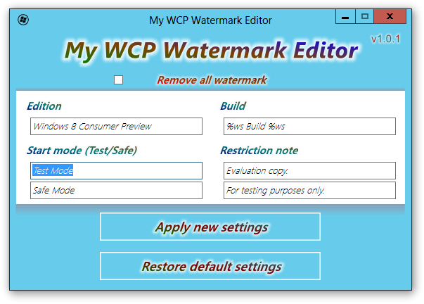 my wcp watermark editor 1.0.1