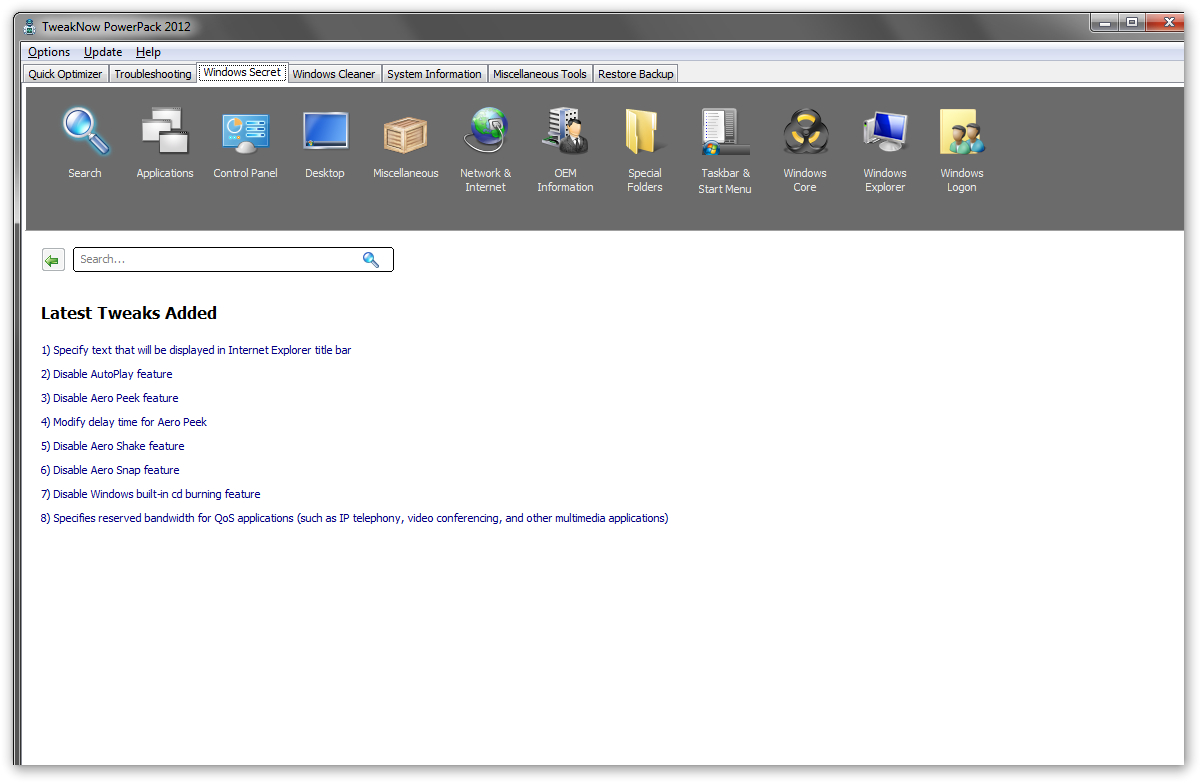 download tweaknow winsecret plus 4.5.4