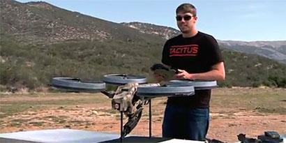 Imagem de: Skynet: conheça o quadrotor armado com metralhadora [vídeo]