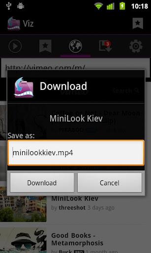 Video Downloader Viz - Imagem 1 do software