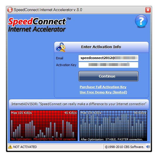 speedconnect internet accelerator 10 activation key