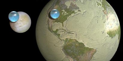 Imagem de: Existe mais água em lua de Júpiter do que na Terra