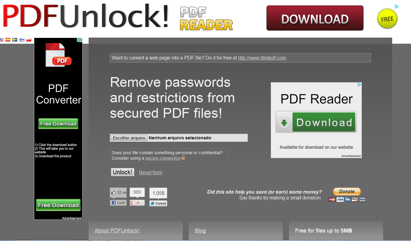 Download PDF Unlock Baixaki