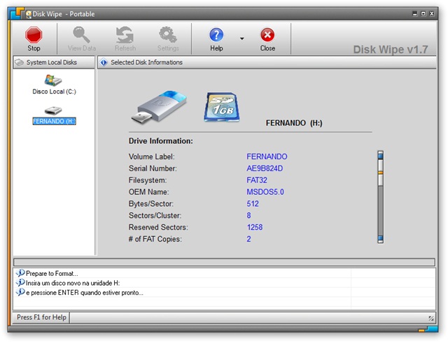 windows 7 disk wipe utility