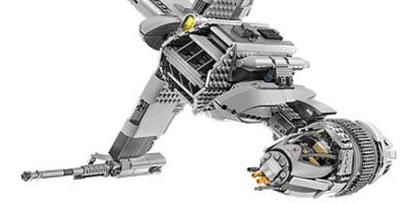 Imagem de: Nave da série Star Wars é feita com mais de mil peças de LEGO