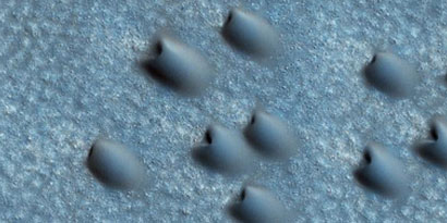 Imagem de: Enxame de dunas é avistado na superfície de Marte