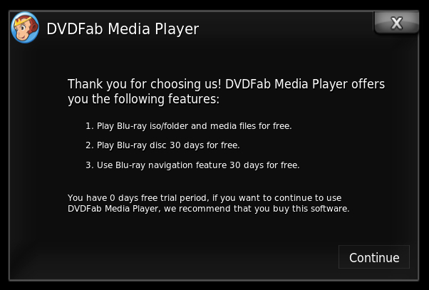 dvdfab media player 3 error message xdisc.dll editing