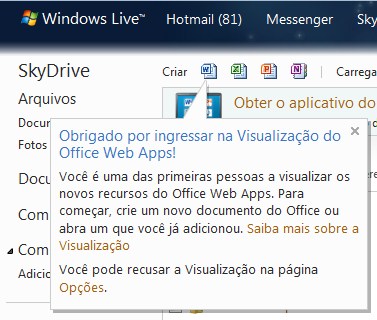 Imagem 5 do Office Web Apps Preview