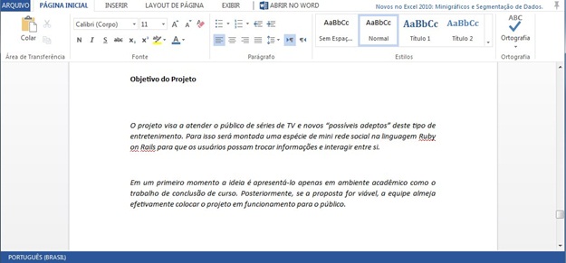 Imagem 1 do Office Web Apps Preview