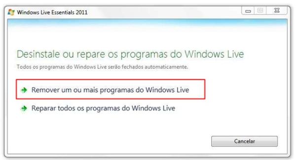 removing windows live essentials