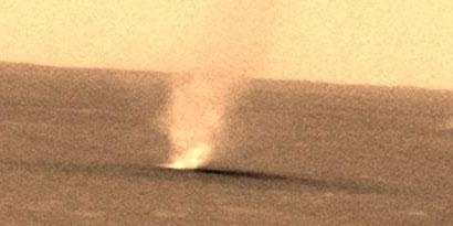 Imagem de: Redemoinhos podem ser responsáveis por metano em Marte